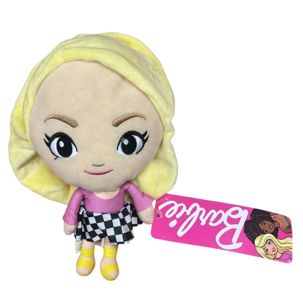 2022 Toy Factory 7'' Barbie Doll in Checkered Miniskirt Plush